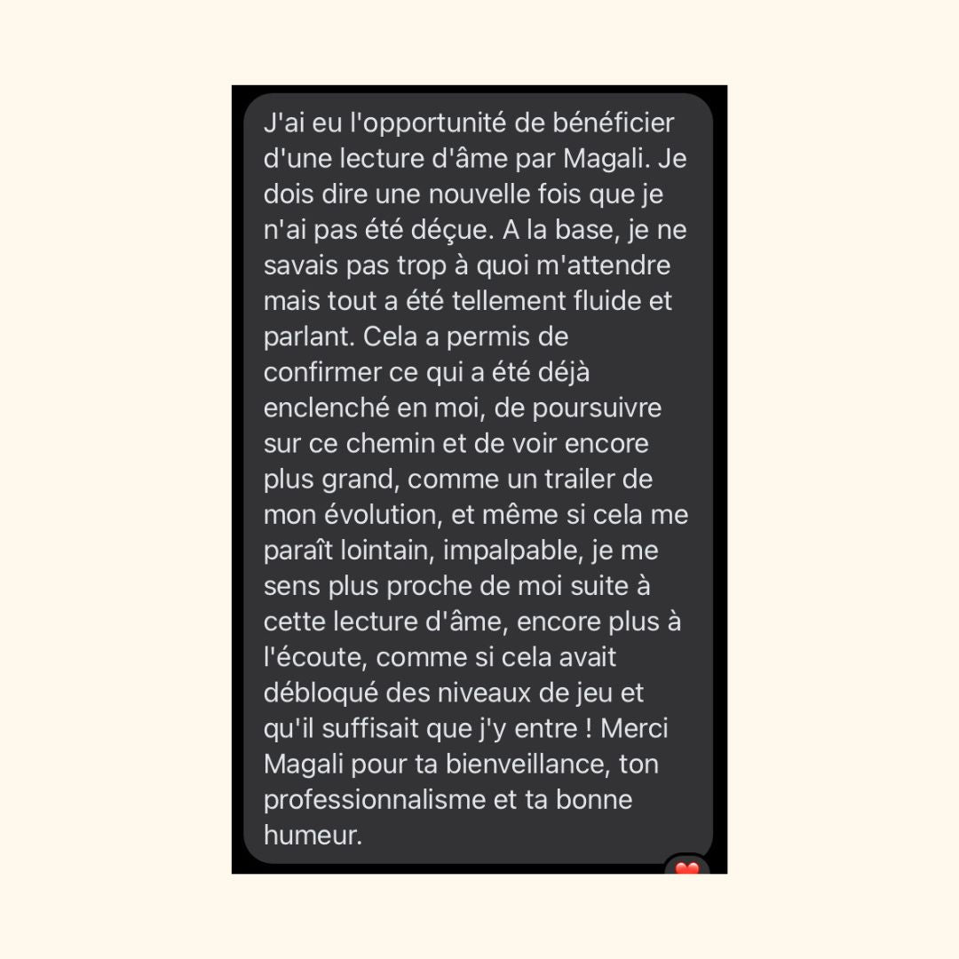Lecture d'âme